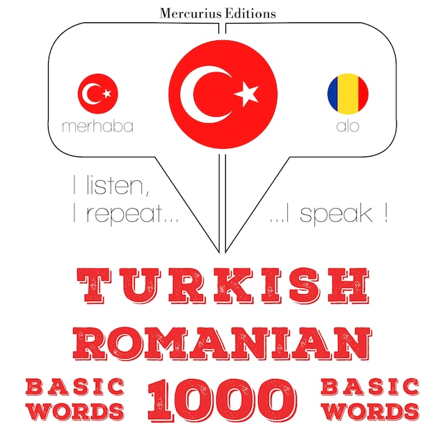 Book cover for Türkçe - Romence: 1000 temel kelime