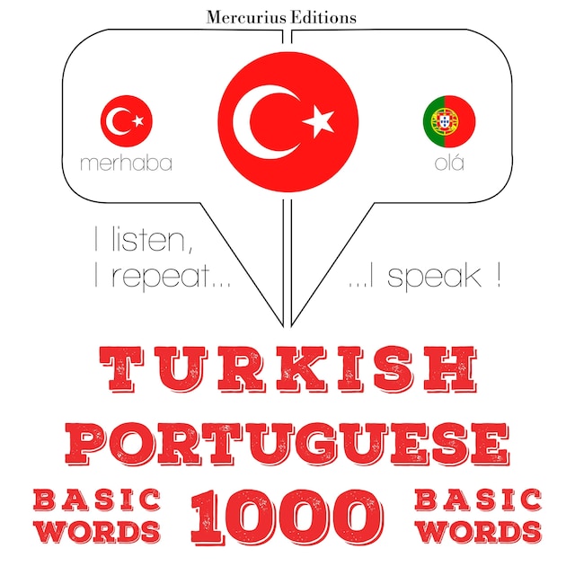 Kirjankansi teokselle Türkçe - Portekizce: 1000 temel kelime