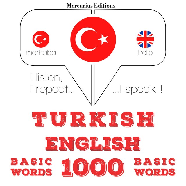 Couverture de livre pour Türkçe - İngilizce: 1000 temel kelime
