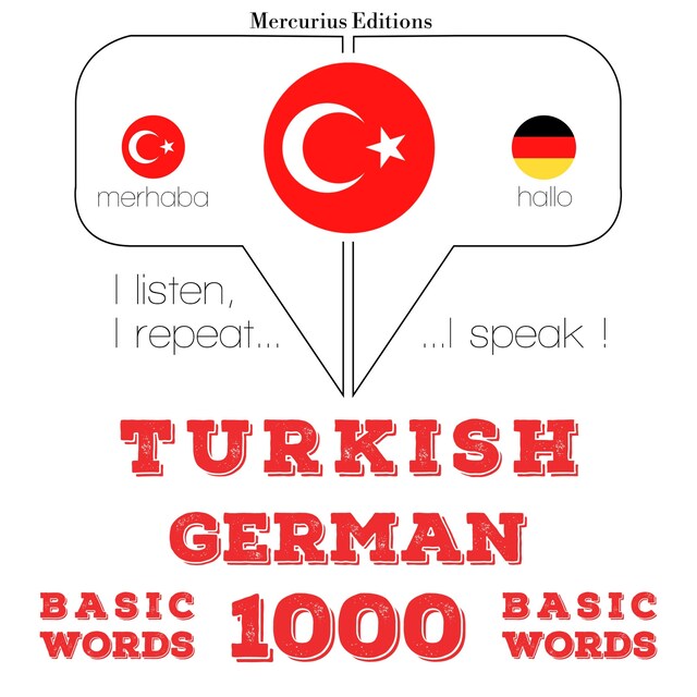 Boekomslag van Türkçe - Almanca: 1000 temel kelime