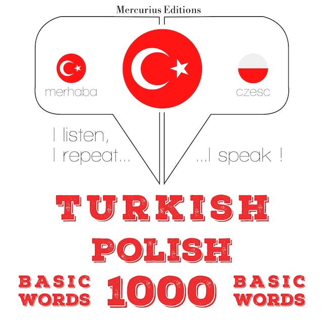 Kirjankansi teokselle Türkçe - Lehçe: 1000 temel kelime