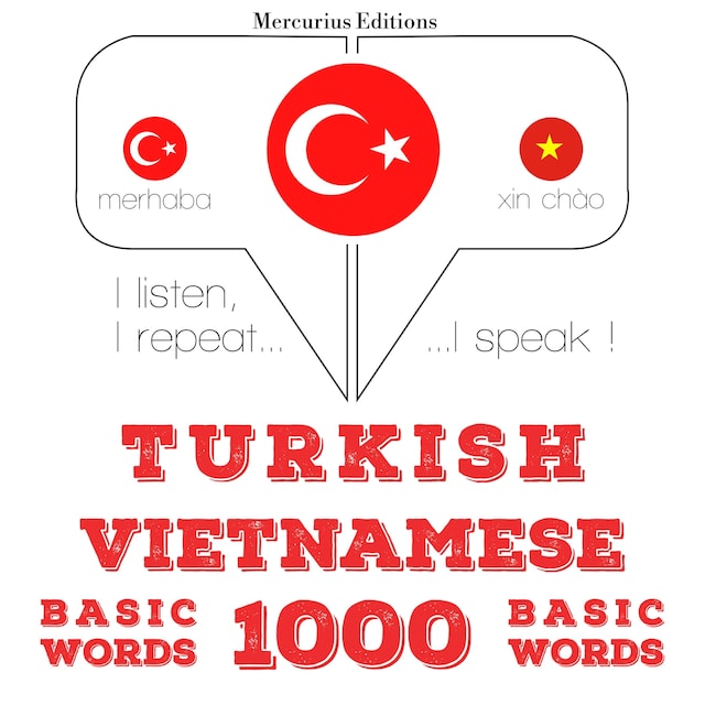 Book cover for Türkçe - Vietnamca: 1000 temel kelime