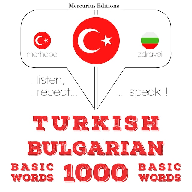 Book cover for Türkçe - Bulgarca: 1000 temel kelime