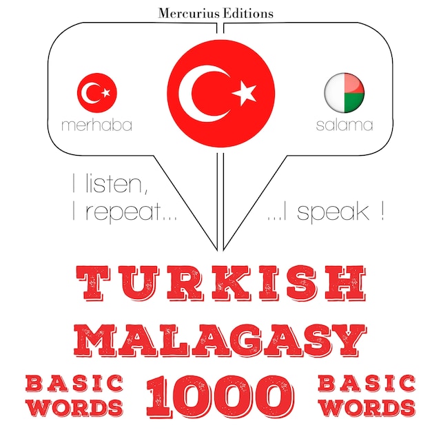 Portada de libro para Türkçe - Madagaşça: 1000 temel kelime