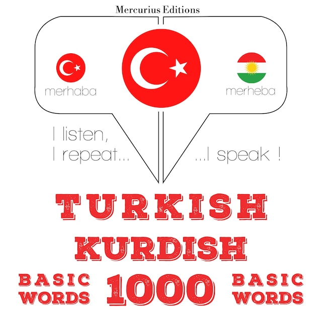 Portada de libro para Türkçe - Kürtçe: 1000 temel kelime