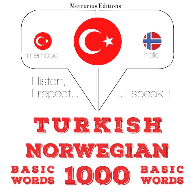 Book cover for Türkçe - Norveççe: 1000 temel kelime