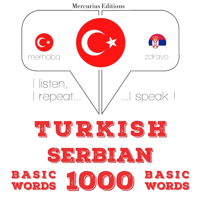 Book cover for Türkçe - Sırpça: 1000 temel kelime