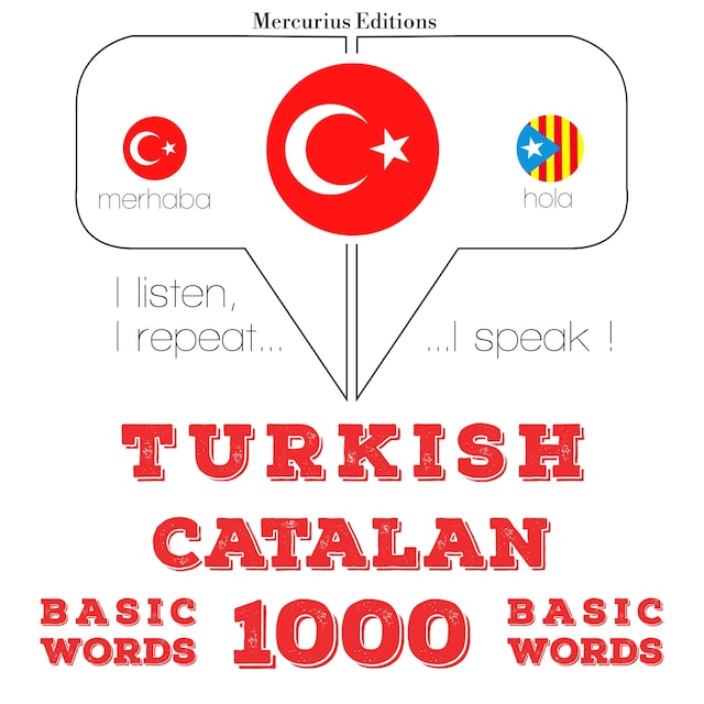 Book cover for Türkçe - Katalanca: 1000 temel kelime