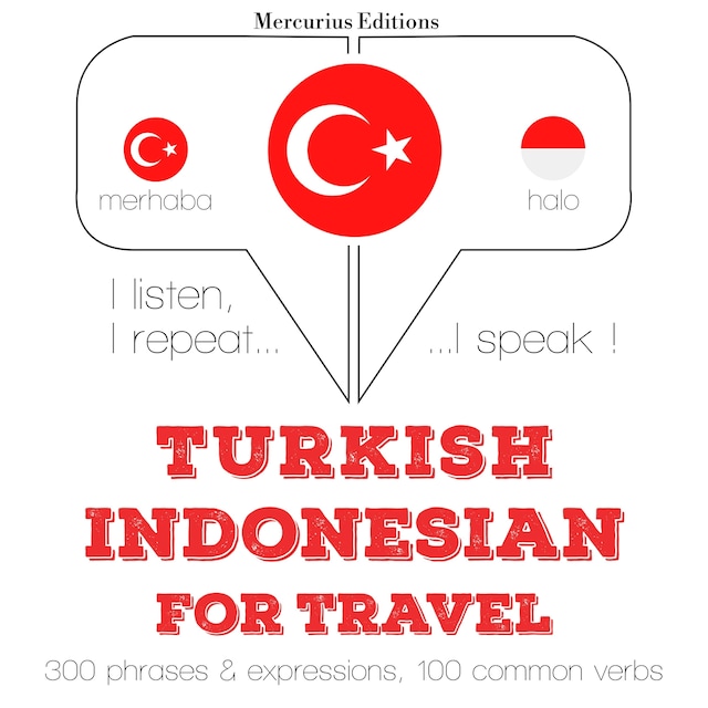 Copertina del libro per Türkçe - Endonezce: Seyahat için