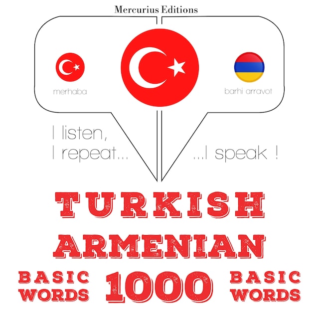 Book cover for Türkçe - Ermenice: 1000 temel kelime