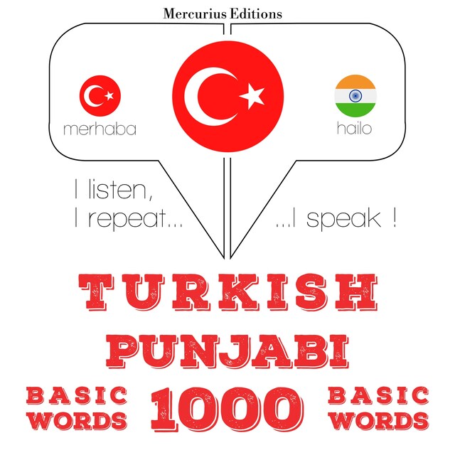 Portada de libro para Türkçe - Pencapça: 1000 temel kelime
