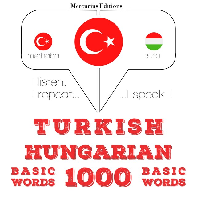 Boekomslag van Türkçe - Macarca: 1000 temel kelime