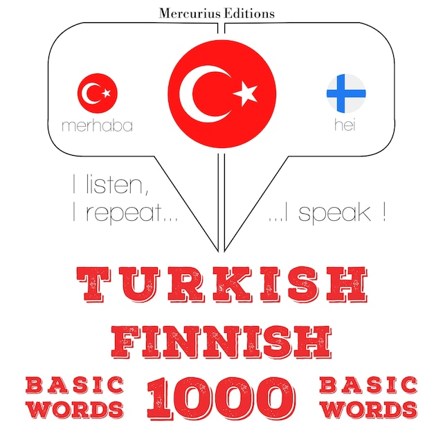 Buchcover für Türkçe - Fince: 1000 temel kelime