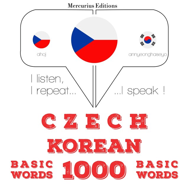 Okładka książki dla Čeština - korejština: 1000 základních slov