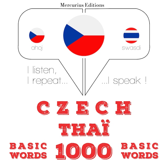 Couverture de livre pour Čeština - Thaï: 1000 základních slov