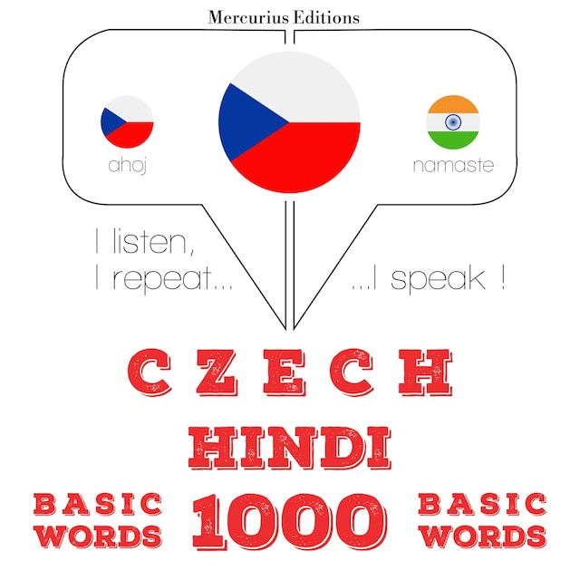 Book cover for Čeština - hindština: 1000 základních slov