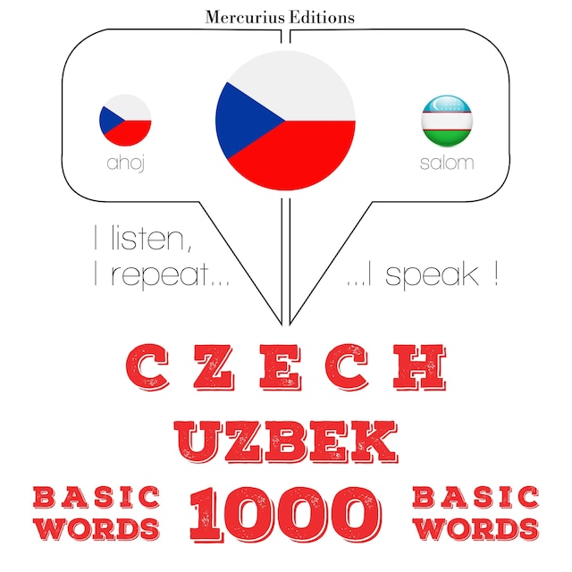 Book cover for Čeština - Uzbek: 1000 základních slov