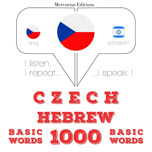 Bokomslag för Čeština - hebrejština: 1000 základních slov