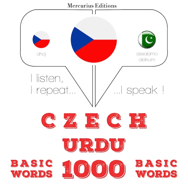 Boekomslag van Čeština - Urdu: 1000 základních slov