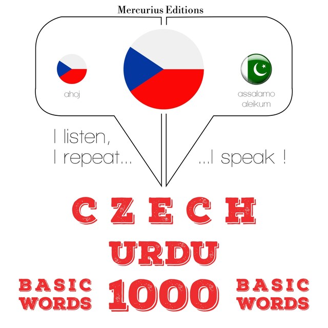 Kirjankansi teokselle Čeština - Urdu: 1000 základních slov