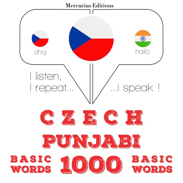 Boekomslag van Čeština - Punjabi: 1000 základních slov