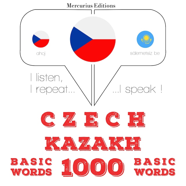 Kirjankansi teokselle Čeština - kazaština: 1000 základních slov