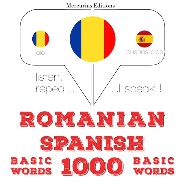 Book cover for Spaniolă - Romania: 1000 de cuvinte de bază