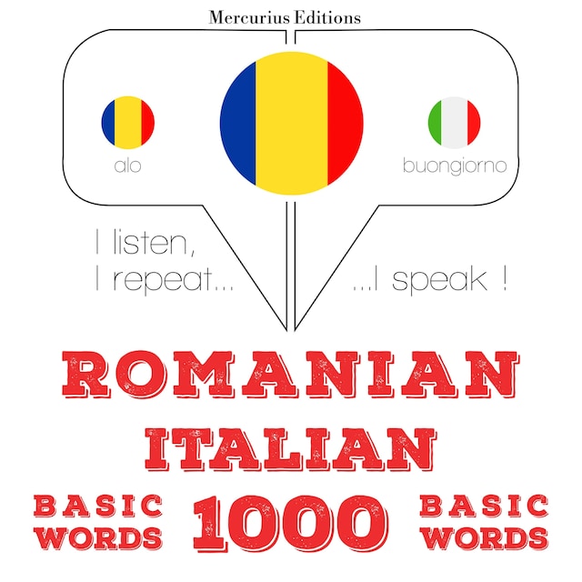 Couverture de livre pour Italiană - Română: 1000 de cuvinte de bază