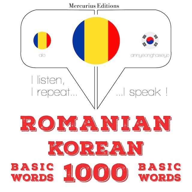 Portada de libro para Română - coreeană: 1000 de cuvinte de bază