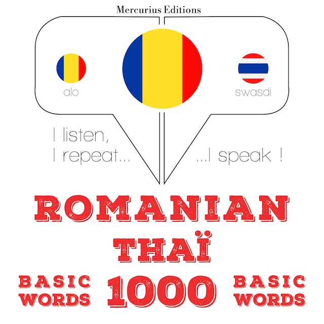Portada de libro para Tailandez - Romania: 1000 de cuvinte de bază