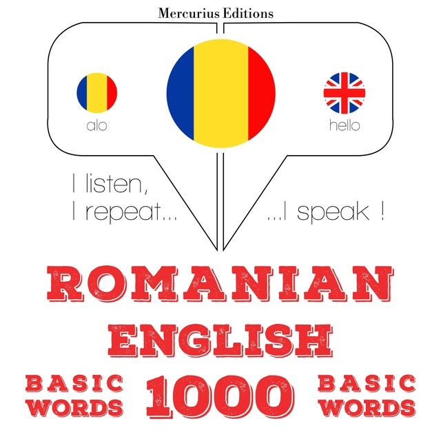 Book cover for English - Romania: 1000 de cuvinte de bază