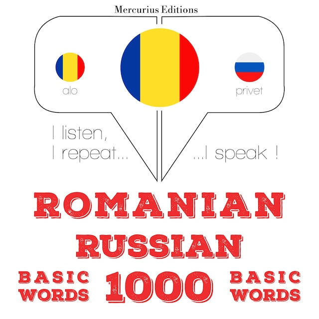 Kirjankansi teokselle Română - Rusă: 1000 de cuvinte de bază