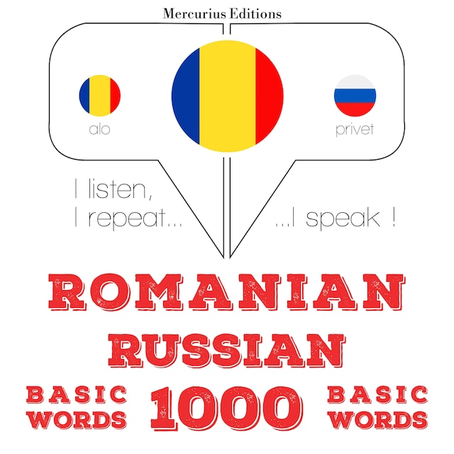 Couverture de livre pour Română - Rusă: 1000 de cuvinte de bază