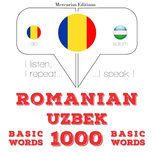 Book cover for Uzbeci - Romania: 1000 de cuvinte de bază