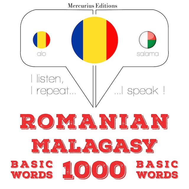 Portada de libro para Malgașă - Romania: 1000 de cuvinte de bază