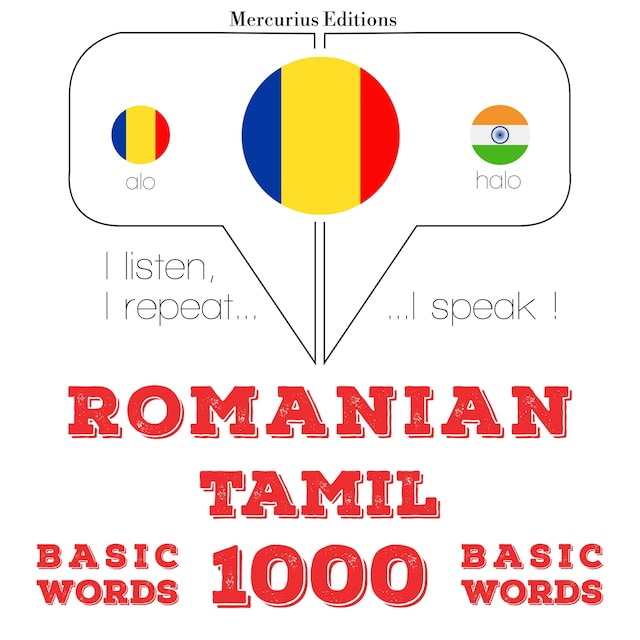 Portada de libro para Tamil - Romania: 1000 de cuvinte de bază