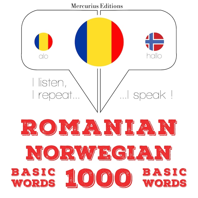 Book cover for Română - norvegiană: 1000 de cuvinte de bază