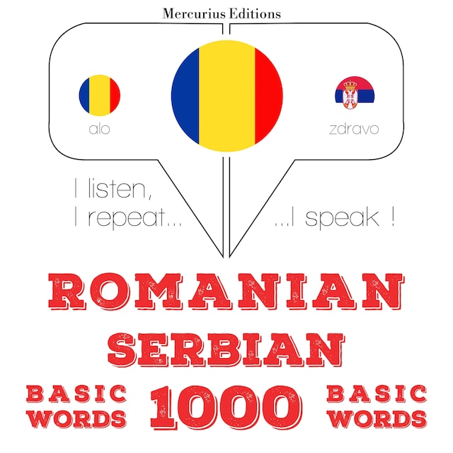 Book cover for Serbia - Romania: 1000 de cuvinte de bază