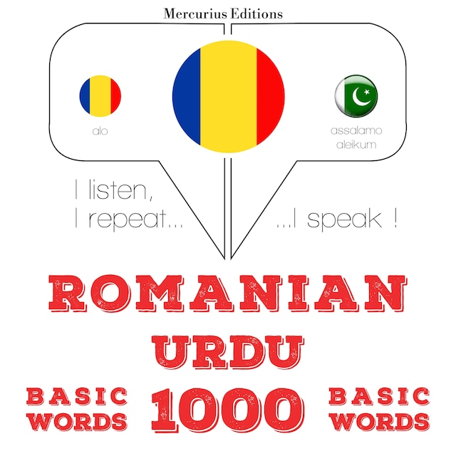 Portada de libro para Urdu - Romania: 1000 de cuvinte de bază