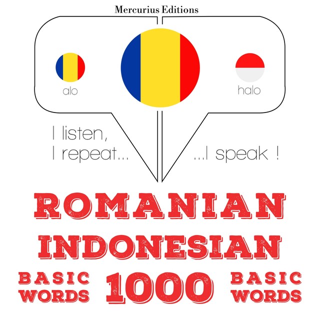 Kirjankansi teokselle Română - indoneziană: 1000 de cuvinte de bază