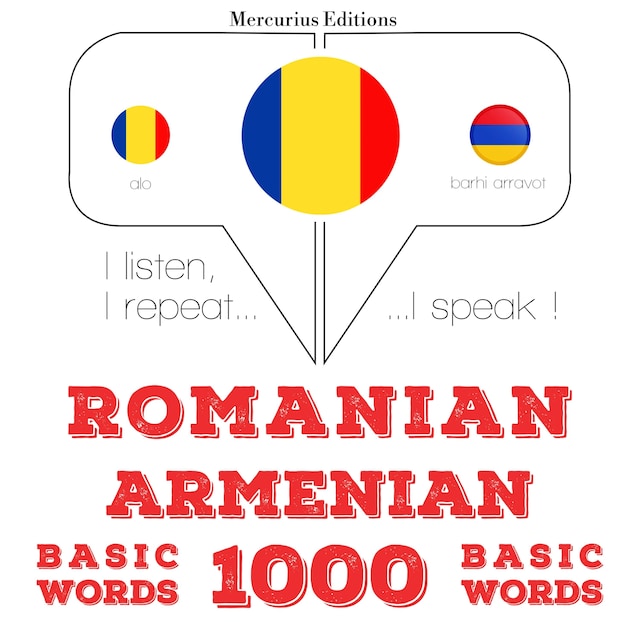 Book cover for Armeni - români: 1000 de cuvinte de bază