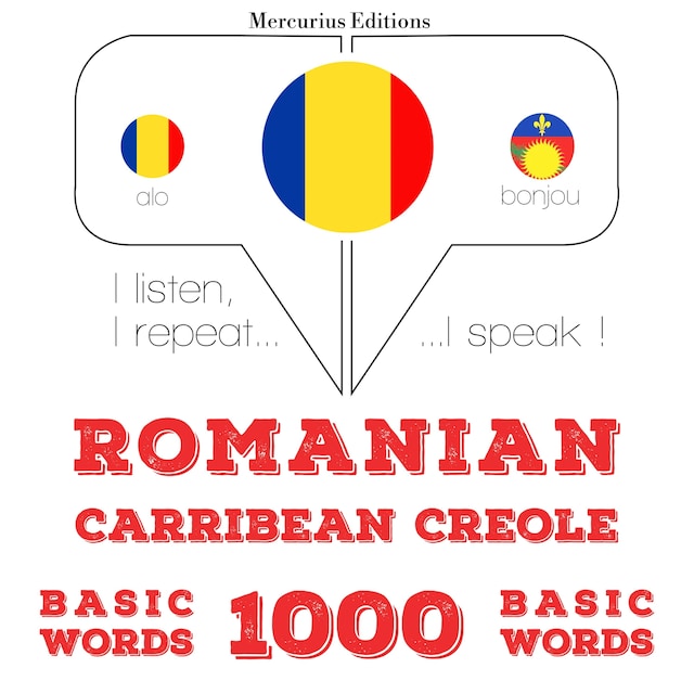 Book cover for Română - Carribean Creole: 1000 de cuvinte de bază