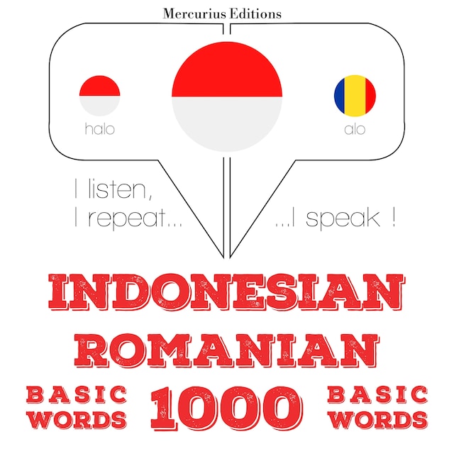 Book cover for 1000 kata-kata penting di Rumania