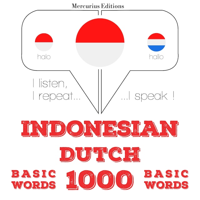 Portada de libro para 1000 kata-kata penting di Belanda