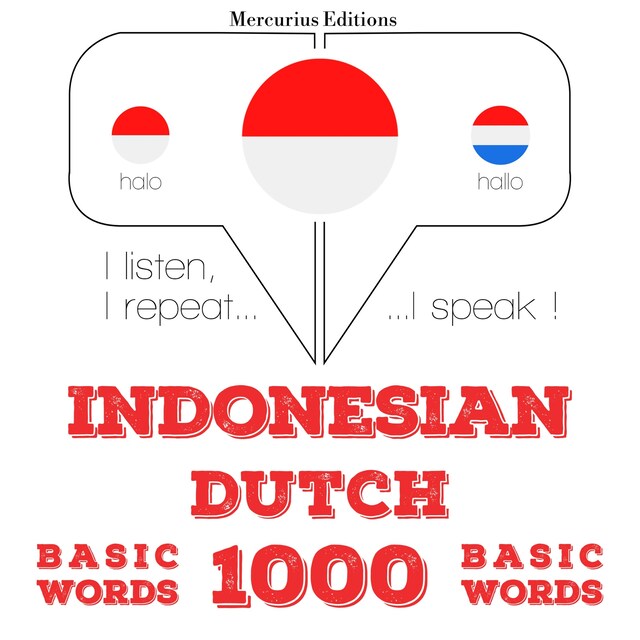 Portada de libro para 1000 kata-kata penting di Belanda