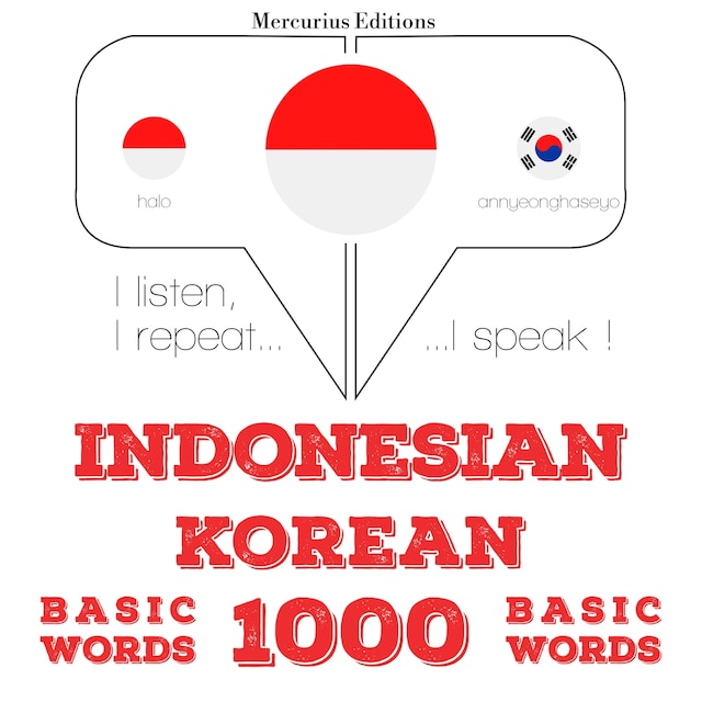 Portada de libro para 1000 kata-kata penting di Korea