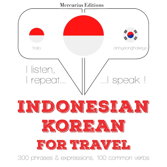 Copertina del libro per kata perjalanan dan frase dalam bahasa Korea