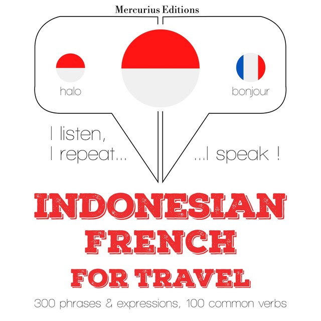 Couverture de livre pour kata perjalanan dan frase dalam bahasa Prancis