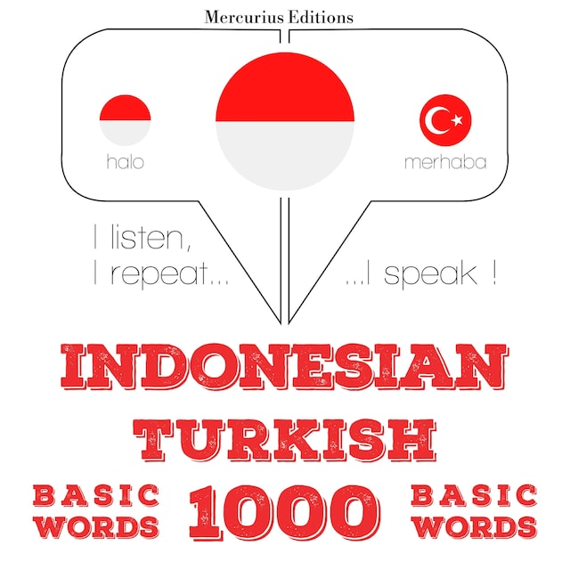 Kirjankansi teokselle 1000 kata-kata penting di Turki