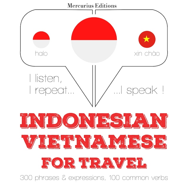 Kirjankansi teokselle kata perjalanan dan frase dalam bahasa Vietnam